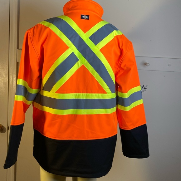 Dickies high visibility, softshell safety cross back jacket, men’s size XL - Picture 8 of 17
